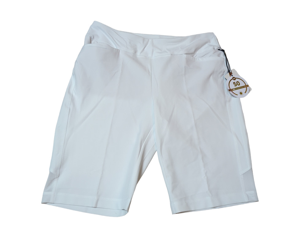 NEW Tail White Label 11" womens Size 2 Chalk White Shorts Golf Bermuda Pull On